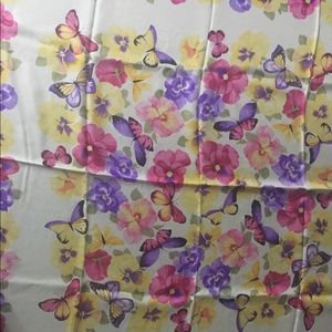 100% Silk Scarf by Oscar de la Renta